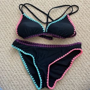 Multicolor bathing suit from target.